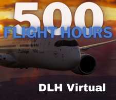 500 Flight Hours - given for completing 500 Flight Hours for DLHv